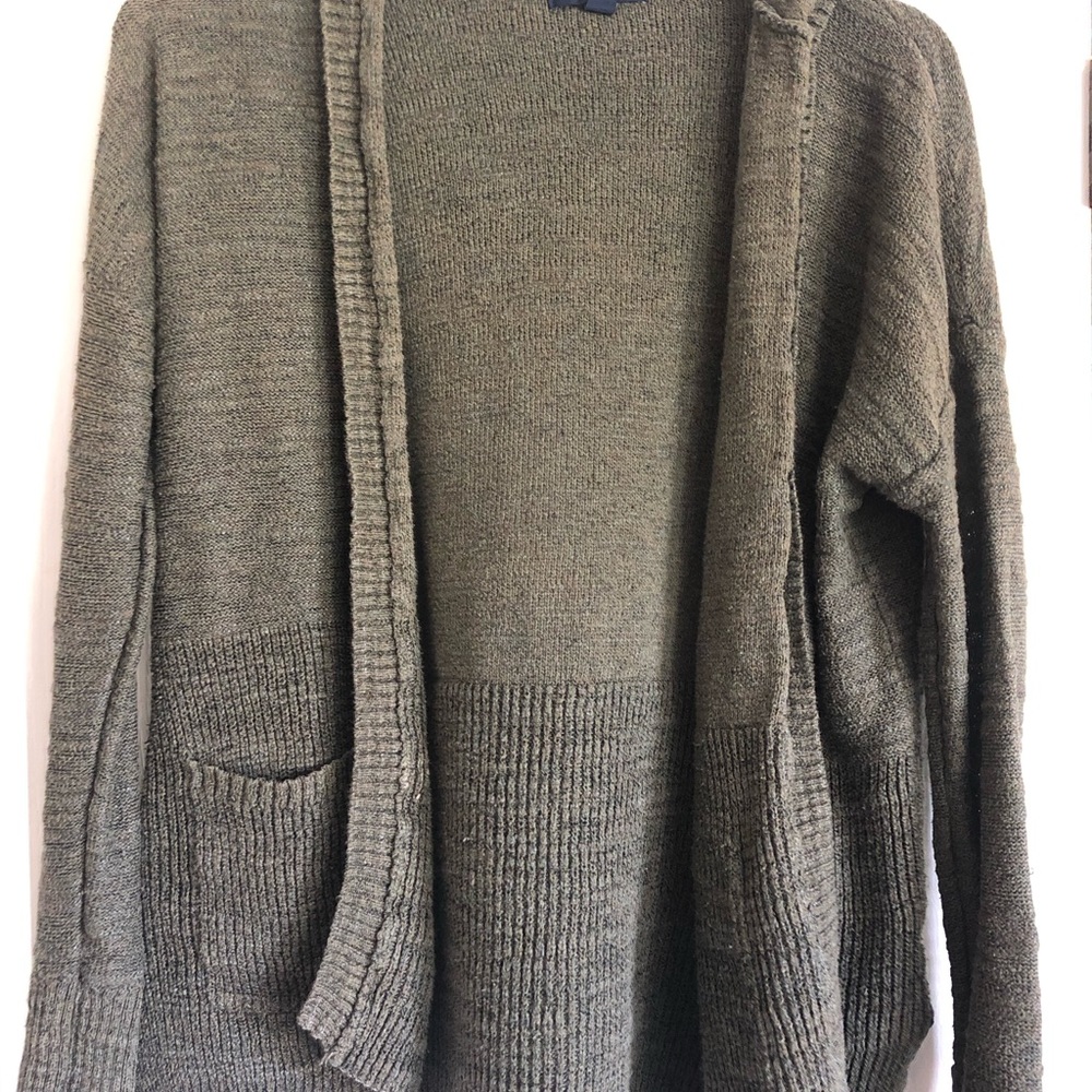 Green cardigan American eagle